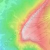 Mapa topográfico Mont Margeriaz, altitude, relevo