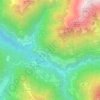Mapa topográfico Casél de sóre, altitude, relevo
