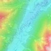 Mapa topográfico Medraz, altitude, relevo