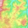 Mapa topográfico La Croix-de-Monpazier, altitude, relevo