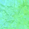 Mapa topográfico De Hooge Wegen, altitude, relevo
