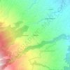 Mapa topográfico Démare, altitude, relevo