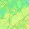 Mapa topográfico Brachterbeek, altitude, relevo