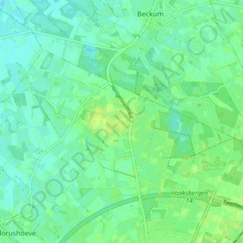 Mapa topográfico Stepelo, altitude, relevo