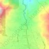 Mapa topográfico Kinilow Satu, altitude, relevo