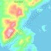 Mapa topográfico Mualbual, altitude, relevo
