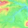 Mapa topográfico Ouvèze, altitude, relevo