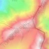Mapa topográfico Dômes de Miage, altitude, relevo
