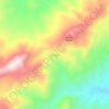 Mapa topográfico Ponglu, altitude, relevo