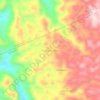 Mapa topográfico Cañaverales, altitude, relevo