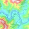 Mapa topográfico Malekhu, altitude, relevo