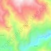 Mapa topográfico Montecruz, altitude, relevo