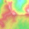 Mapa topográfico Bulu Batumenteng, altitude, relevo