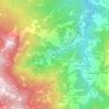 Mapa topográfico Molinello, altitude, relevo