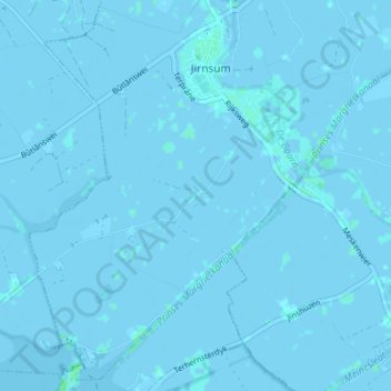 Mapa topográfico Abbenwier, altitude, relevo