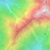 Mapa topográfico Mount Aino, altitude, relevo