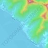 Mapa topográfico Ha’apiti, altitude, relevo