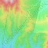 Mapa topográfico La Noria de San Pantaleón, altitude, relevo