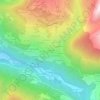 Mapa topográfico Le Villaret, altitude, relevo
