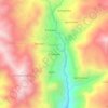 Mapa topográfico El Panecillo, altitude, relevo