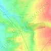 Mapa topográfico La Rosière, altitude, relevo