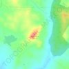 Mapa topográfico Alcalaínha, altitude, relevo