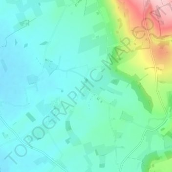 Mapa topográfico Meltonby, altitude, relevo