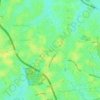 Mapa topográfico Suka Bangun, altitude, relevo