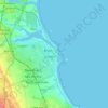 Mapa topográfico Blyth, altitude, relevo