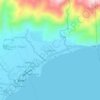 Mapa topográfico Capilihan, altitude, relevo