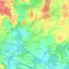 Mapa topográfico Tréauray, altitude, relevo