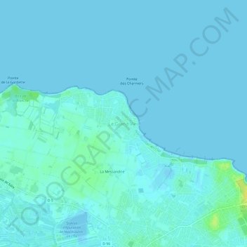 Mapa topográfico Le Grand Vieil, altitude, relevo