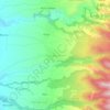 Mapa topográfico Poncokusumo, altitude, relevo