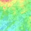 Mapa topográfico Ewhurst Green, altitude, relevo