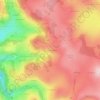 Mapa topográfico Le Cros de Montroy, altitude, relevo