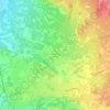 Mapa topográfico Hameau de Serres, altitude, relevo