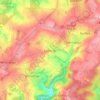 Mapa topográfico Lullingen, altitude, relevo