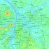 Mapa topográfico 芙蓉区, altitude, relevo