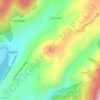 Mapa topográfico Alto del Llamero, altitude, relevo