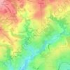 Mapa topográfico Villefelix, altitude, relevo