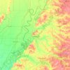 Mapa topográfico Dyer, altitude, relevo