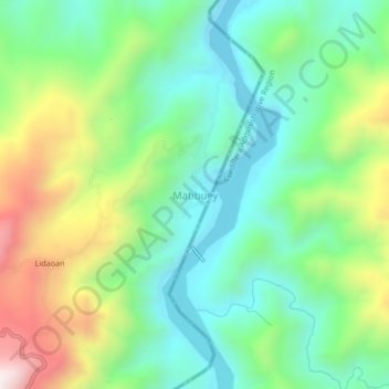Mapa topográfico Matibuey, altitude, relevo
