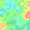Mapa topográfico Morganston, altitude, relevo
