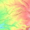 Mapa topográfico Aga, altitude, relevo