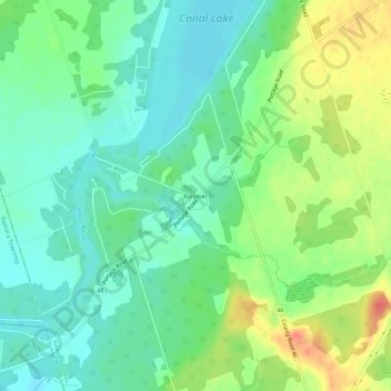 Mapa topográfico Bolsover, altitude, relevo
