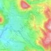 Mapa topográfico Rachassac, altitude, relevo