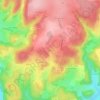 Mapa topográfico Ruere, altitude, relevo