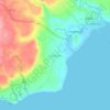 Mapa topográfico Gabayan, altitude, relevo