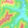 Mapa topográfico Usciano, altitude, relevo