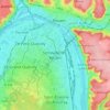 Mapa topográfico Sotteville-lès-Rouen, altitude, relevo